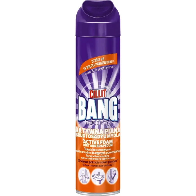 Піна для чищення ванн Cillit Bang Активна 600 мл (5900627051513)