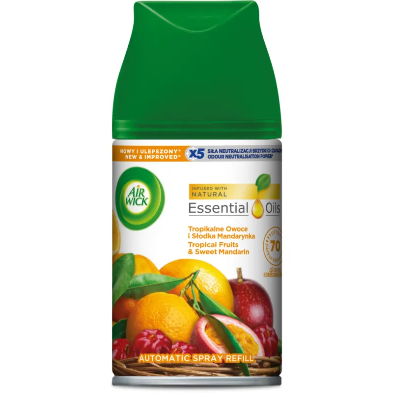 Освіжувач повітря Air Wick Тропічні фрукти та солодкий мандарин 250 мл (5900627073966/4820232970959)