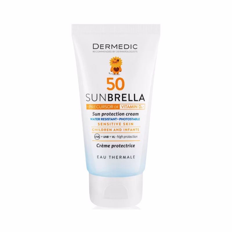 Засіб від засмаги Dermedic Sunbrella Baby Cream SPF50 Сонцезахисний крем для дітей 50 г (5901643172053)