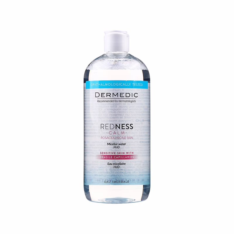 Міцелярна вода Dermedic Redness Calm Для чутливої шкіри H2O 500 мл (5901643176389)