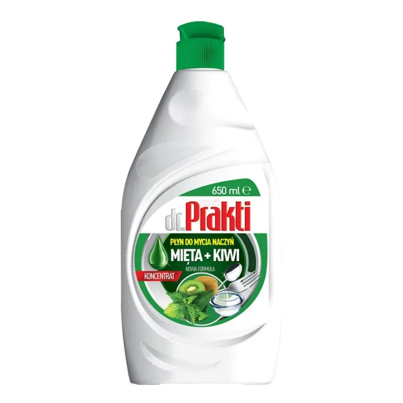 Засіб для ручного миття посуду Dr. Prakti Mieta + Kiwi 650 мл (5903855502673)