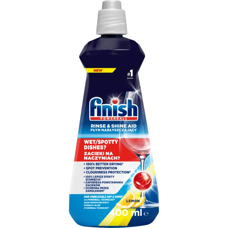 Ополіскувач для посудомийних машин Finish Rinse 0% 400 мл (5908252000357/5900627065718)