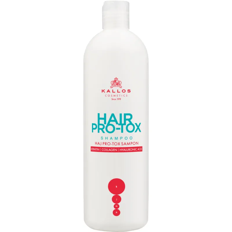 Шампунь Kallos Cosmetics Hair Pro-Tox Відновлюючий з кератином, колагеном і гіалуроновою кислотою 500 мл (5998889511494)
