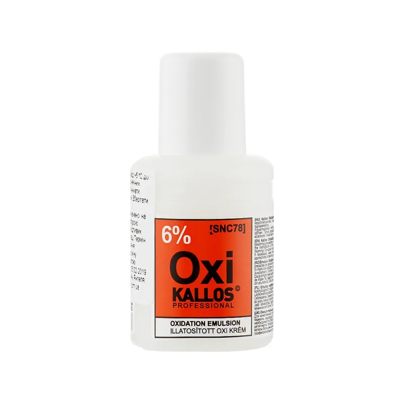 Окислювач для волосся Kallos Cosmetics Oxi Oxidation Emulsion With Parfum 6% 60 мл (5998889516697)