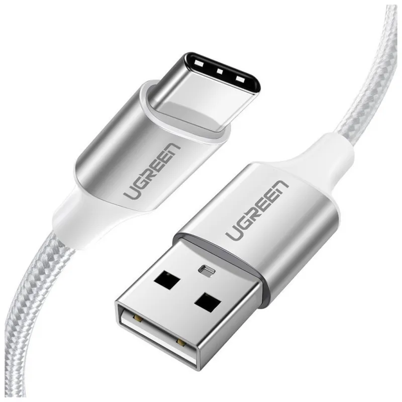 Дата кабель USB 2.0 AM to USB-C 1.5m 3.0A 18W US288 White Ugreen (60132)