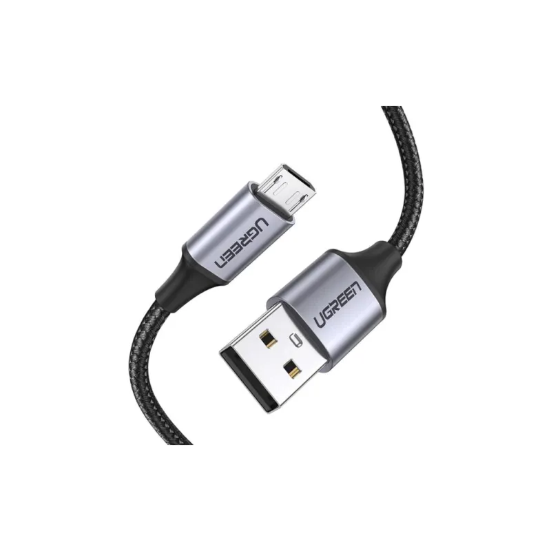 Дата кабель USB 2.0 AM to Micro 5P 1.5m 2A US290 black Ugreen (60147)