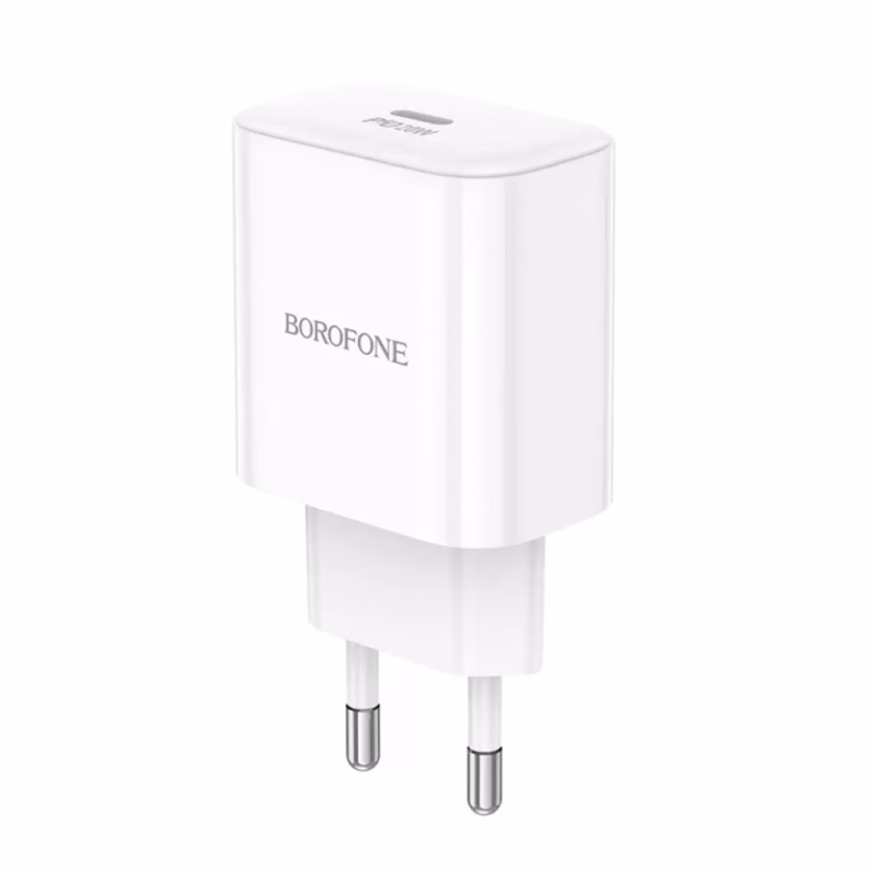 Зарядное устройство BOROFONE 1xUSB-C PD20W BA81A white (6941991108181)