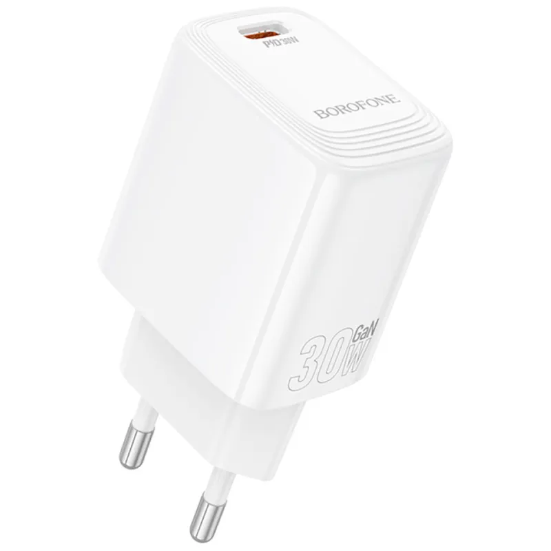 Зарядний пристрій BOROFONE BN28 Fuente USB-C PD30W White (6941991120299)