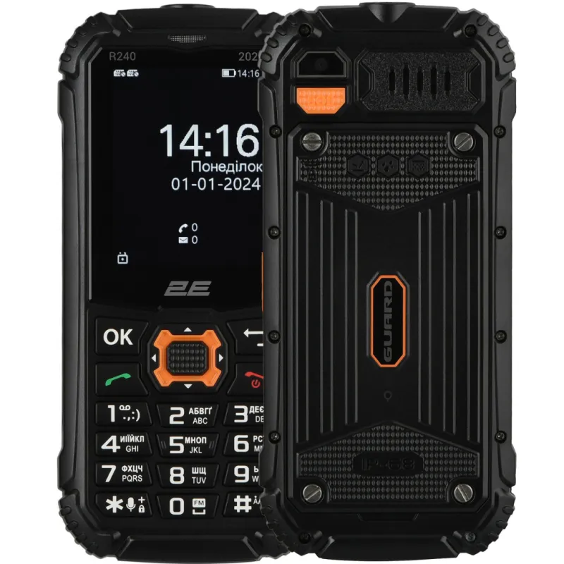 Мобільний телефон 2E R240 2025 Black (694743657623)