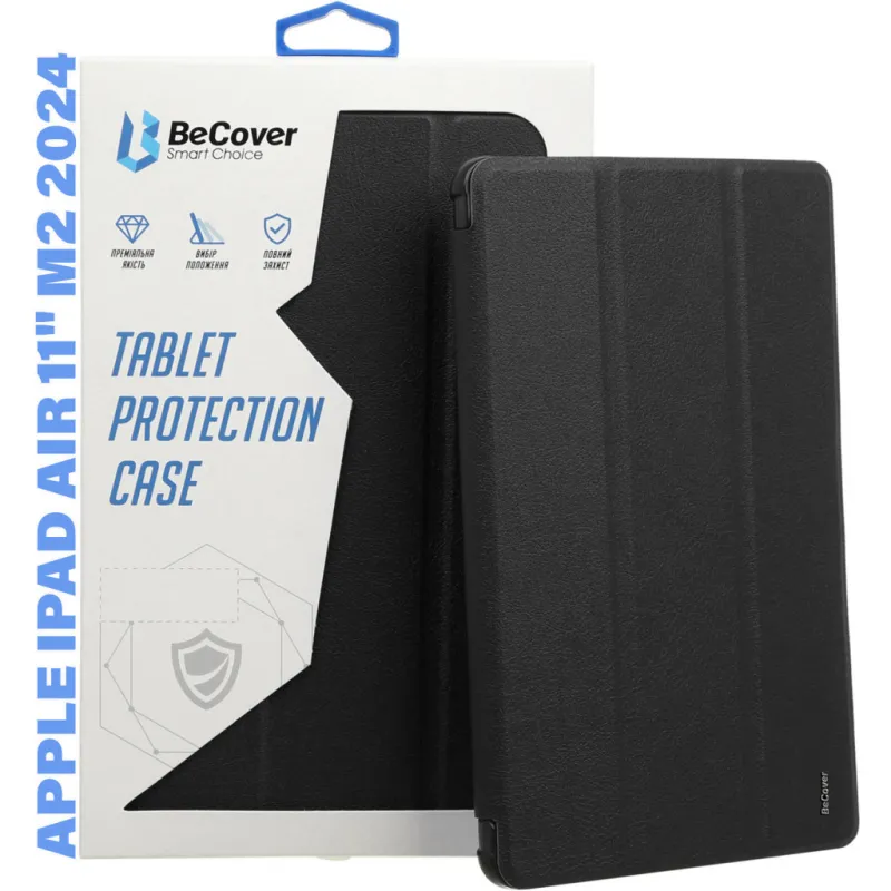 Чехол для планшета BeCover Tri Fold Hard TPU Apple iPad Air 11" M2/M3 (2024/2025) Black (711400)