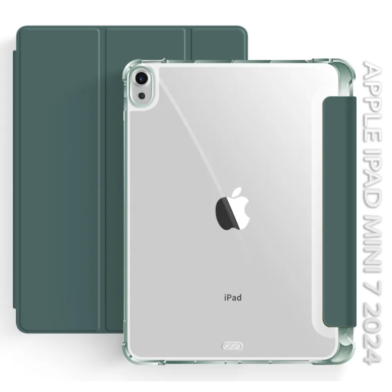 Чехол для планшета BeCover Soft Edge with Apple Pencil Holder iPad Mini 7 2024 Dark Green (712466)