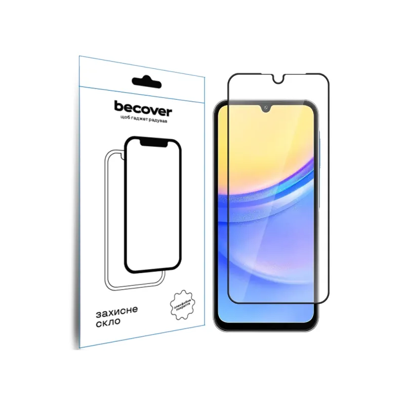 Скло захисне BeCover Samsung Galaxy A16 4G SM-SM-A165/A16 5G SM-A166 Black (712860)