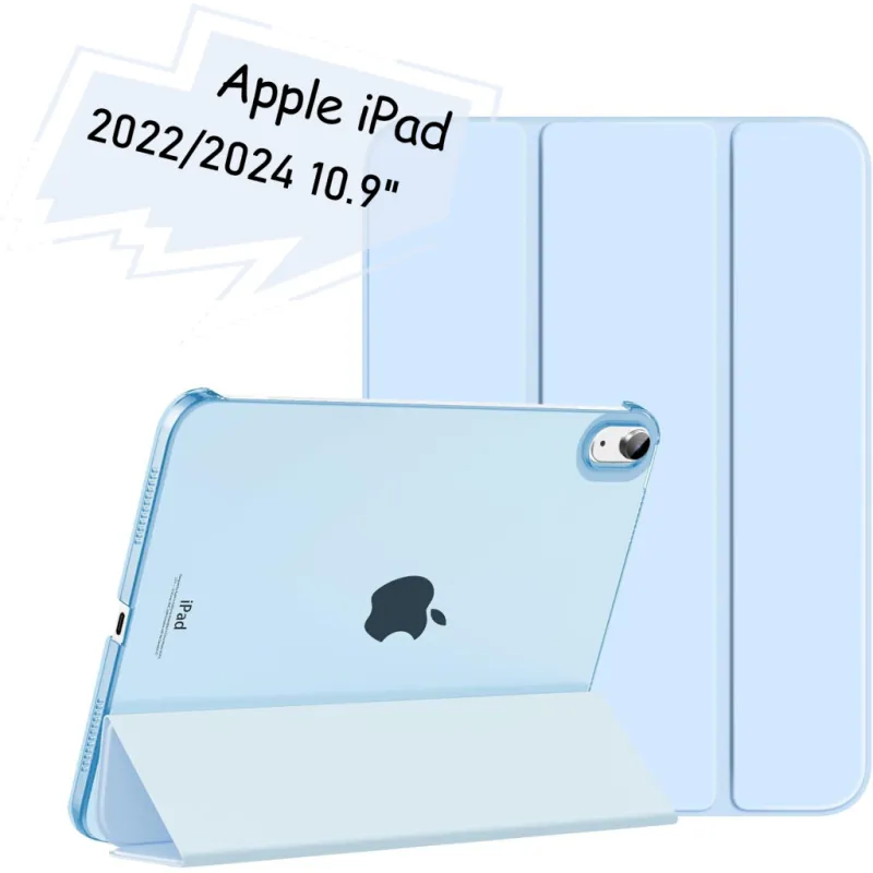 Чехол для планшета BeCover Tri Fold Hard Apple iPad 10.9" 2022/24/11" 2025/2024 Light Blue (712984)