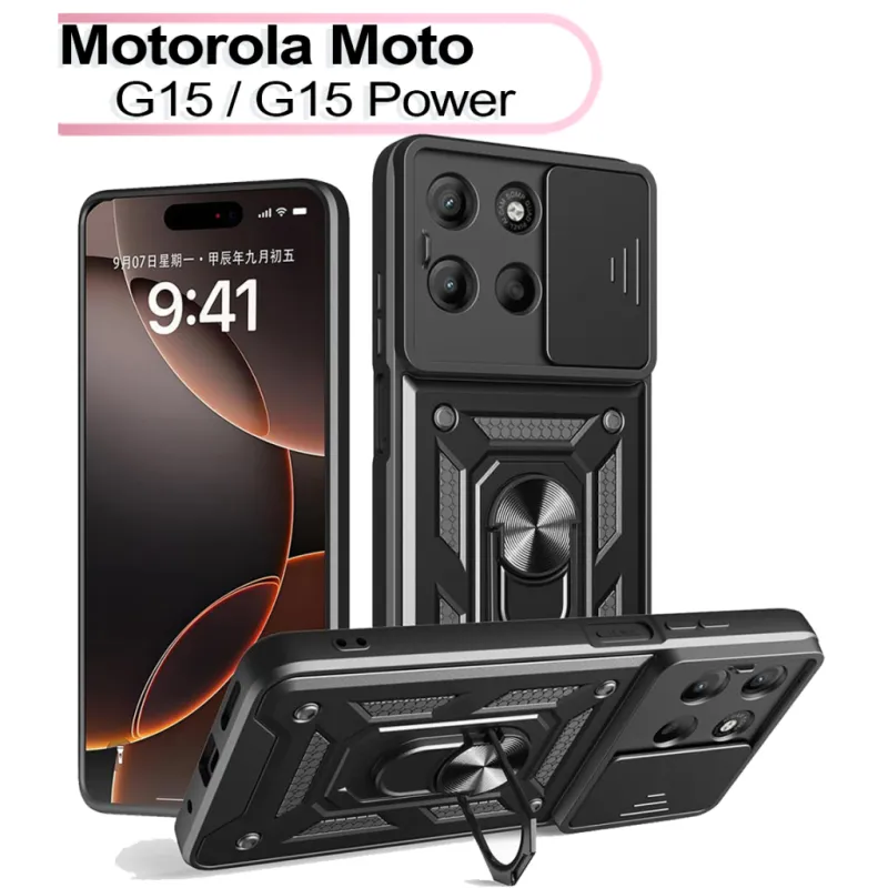 Чохол до мобільного телефона BeCover Military Motorola Moto G15 / G15 Power Black (713530)