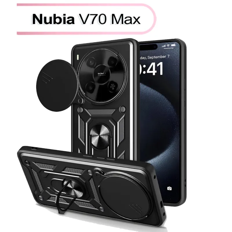 Чохол до мобільного телефона BeCover Military Nubia V70 Max Black (713535)