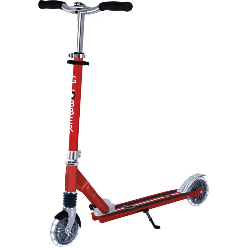 Самокат Globber Flow Element Comfort Lights колеса з підсвічуванням Червоний (727-102)