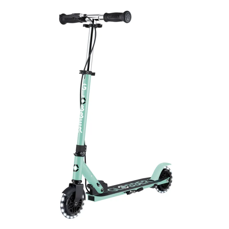 Самокат Globber Flow Element Junior Lights LED, м'ятний (729-206)