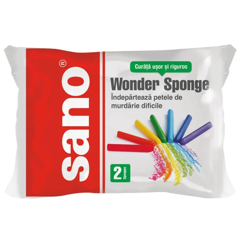 Губка для прибирання Sano Багатофункціональні 2 шт. (7290102991570)