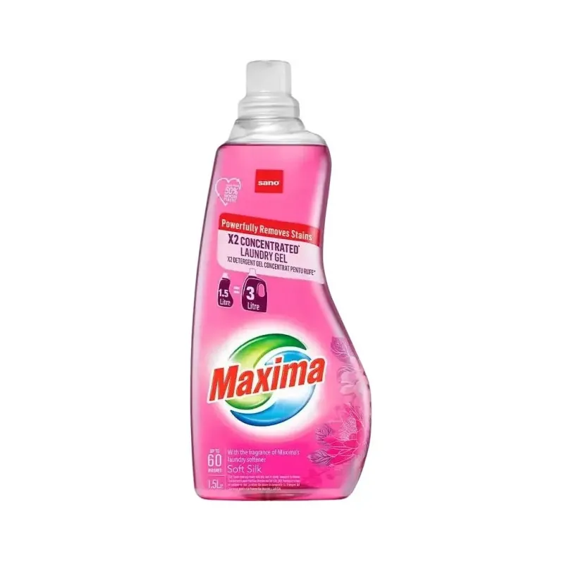 Гель для прання Sano Maxima Soft Silk Концентрований 1.5 л (7290102992928)