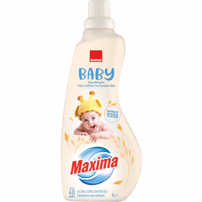 Кондиционер для белья Sano Maxima Baby Oat Концентрированный Для детского белья 1 л (7290102993352)