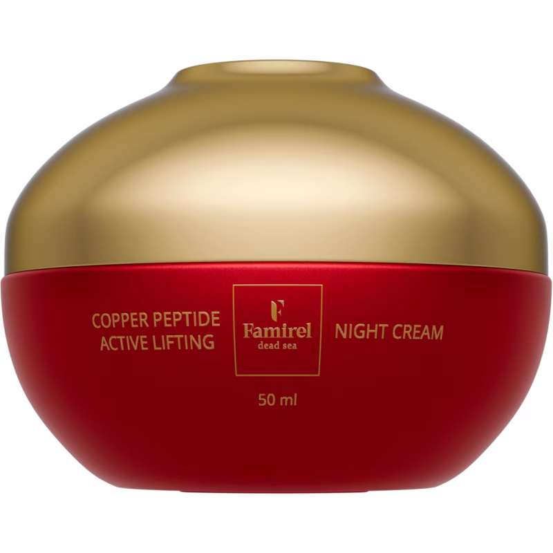 Крем для обличчя Famirel Copper Peptide Night Cream Нічний Ліфтинг-актив з пептидами міді 50 мл (7290114085274)