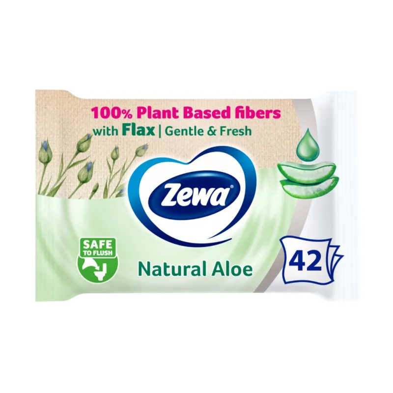 Туалетний папір Zewa Aloe Vera 42 шт (7322540898934)