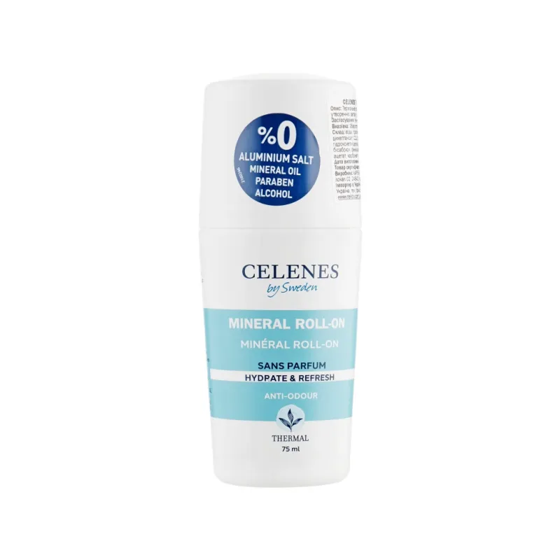 Дезодорант Celenes Термальний роликовий Без запаху 75 мл (7350104248185)