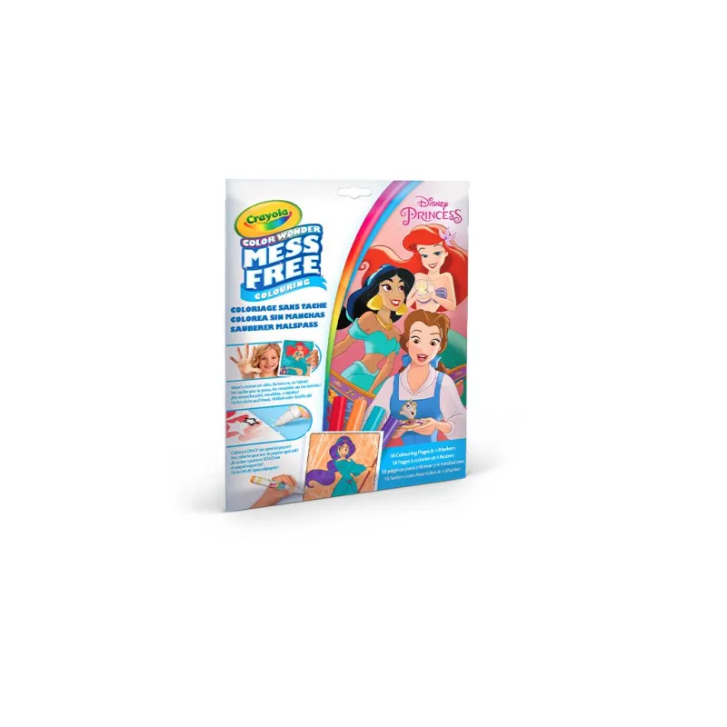 Набір для творчості Crayola Розмальовка Color Wonder Disney Princess, 18 сторінок (75-2813)