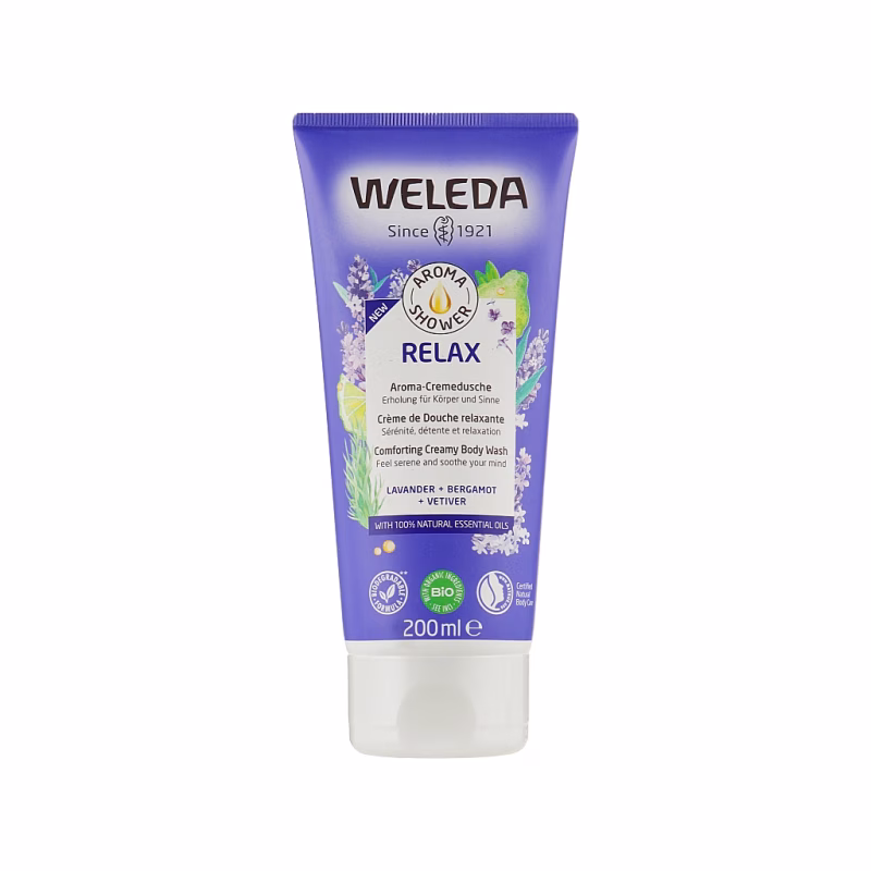 Гель для душу Weleda Aroma Relax Comforting Creamy Body Wash 200 мл (7611916160776)