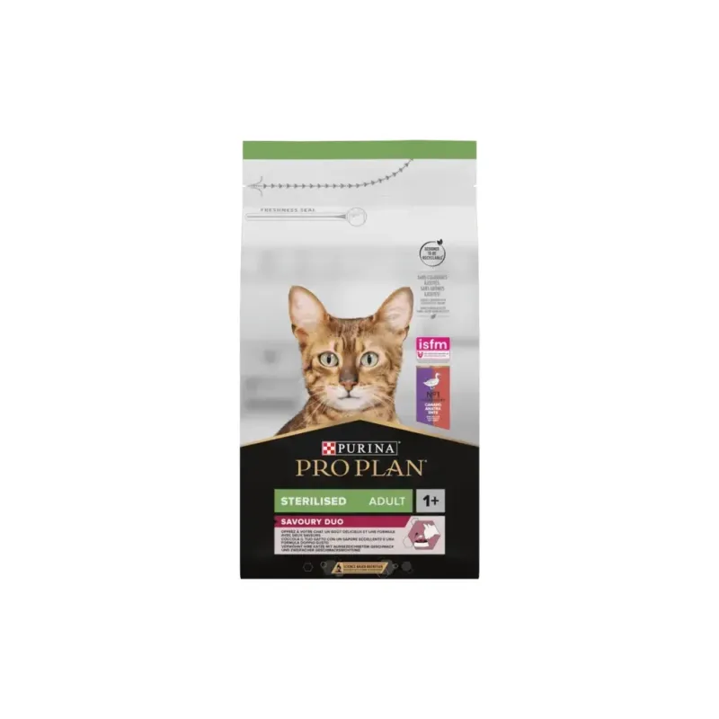 Сухий корм для кішок Purina Pro Plan для стерилізованих/кастрованих з качкою і печінкою 1.5 кг (7613036732369)