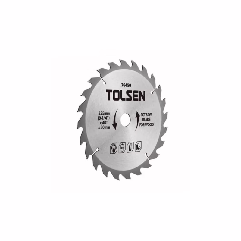 Диск пильний Tolsen з ТВС напайками по дереву 210х24Т*30мм (76440)