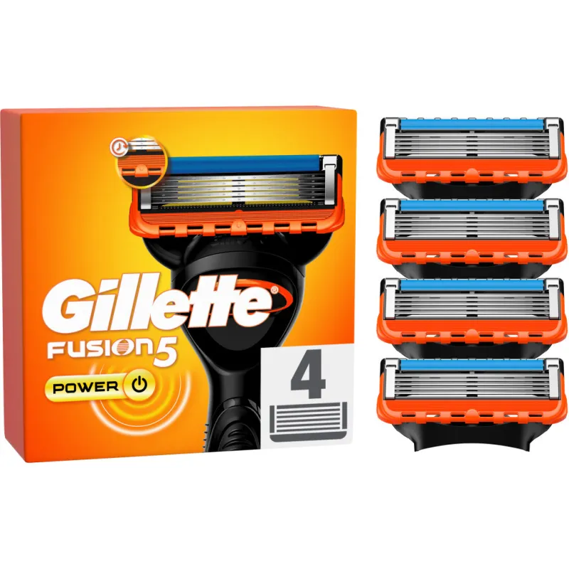 Змінні касети Gillette Fusion5 Power 4 шт. (7702018877591/7702018867219)