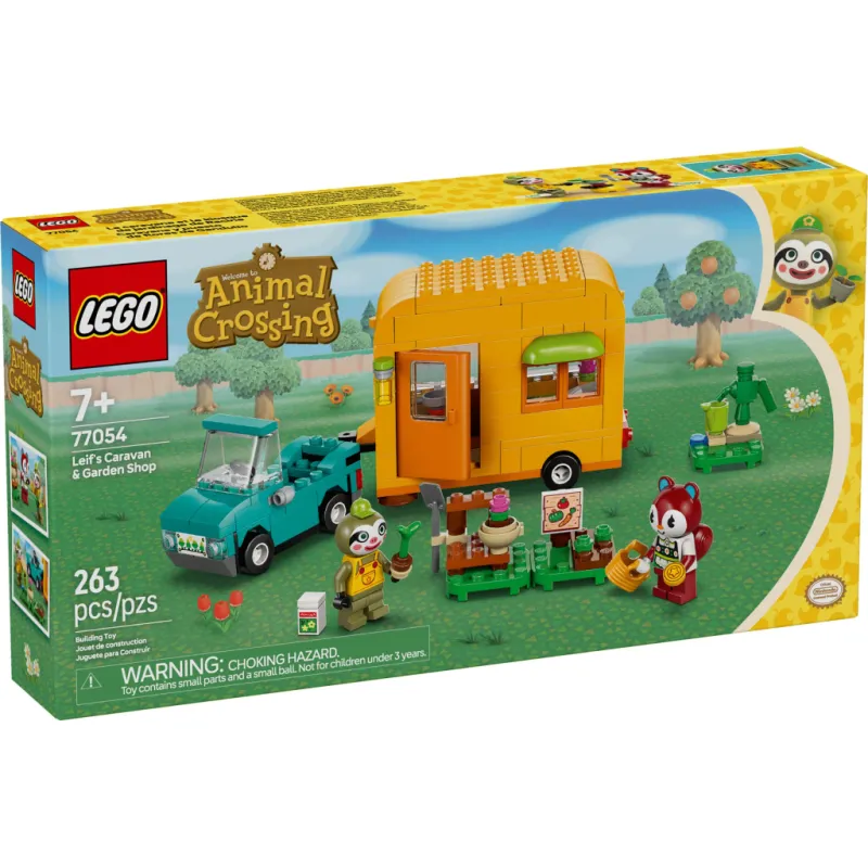 Конструктор LEGO Animal Crossing Садовая лавка и караван, принадлежащие Leif (77054)