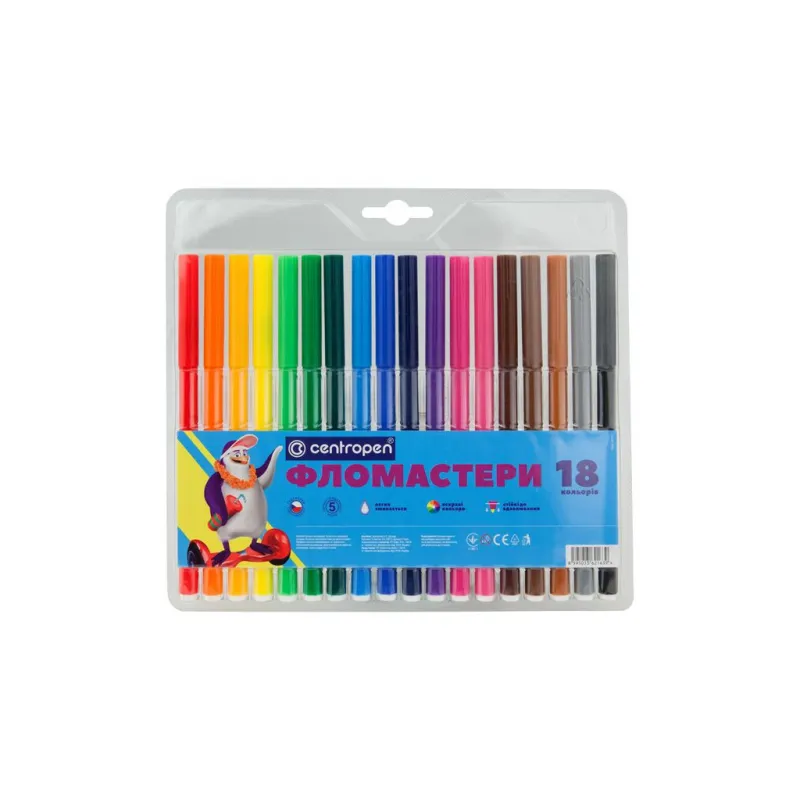 Фломастеры Centropen 7790/18 Washable, 18 colors (7790/18 ТП)