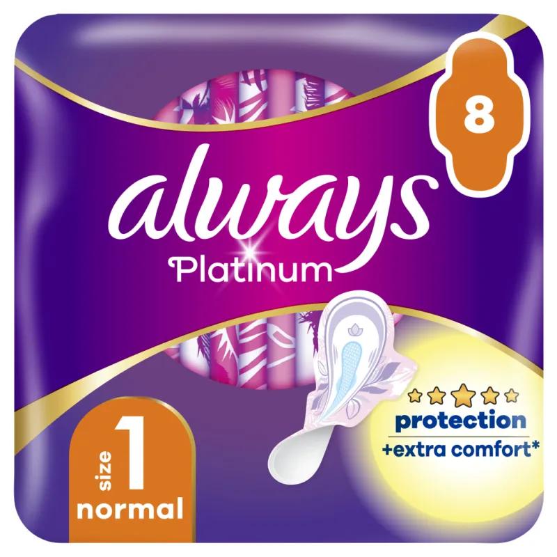 Гігієнічні прокладки Always Platinum Normal (Розмір 1) 8 шт. (8001090444875)