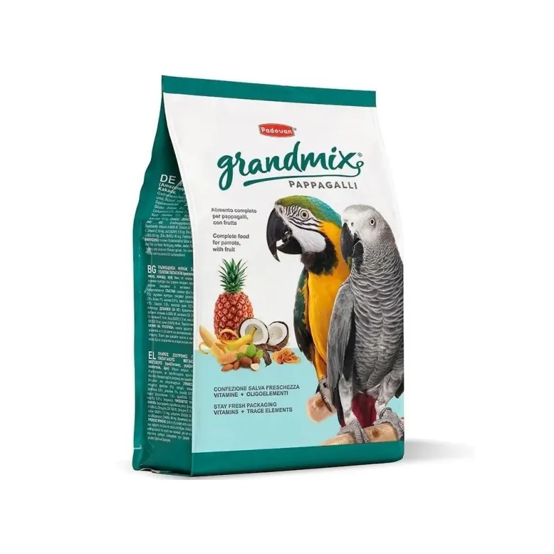 Корм для птиц Padovan GrMix pappagalli для крупных попугаев 2 кг (8001254006536)