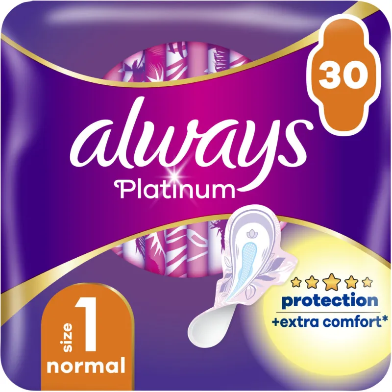 Гігієнічні прокладки Always Platinum Normal Розмір 1 30 шт. (8001841913803)
