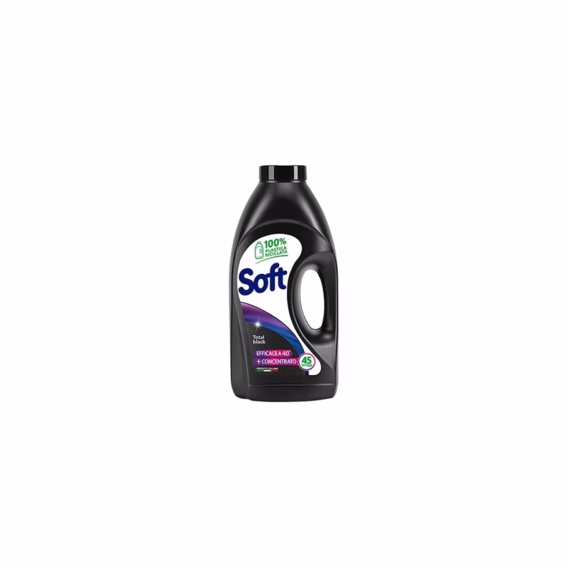 Гель для стирки Soft Total Black На основе натурального мыла Для черных и темных вещей 2.25 л (8003640020270)