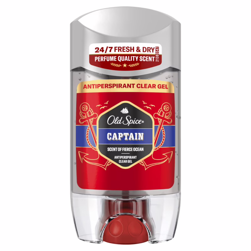 Антиперспірант Old Spice Captain Прозорий гелевий 70 мл (8006530030397)