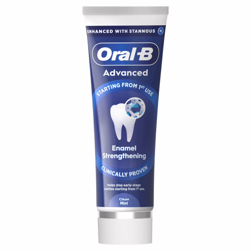 Зубна паста Oral-B Advanced Зміцнення емалі Чиста м'ята 75 мл (8006530090797)