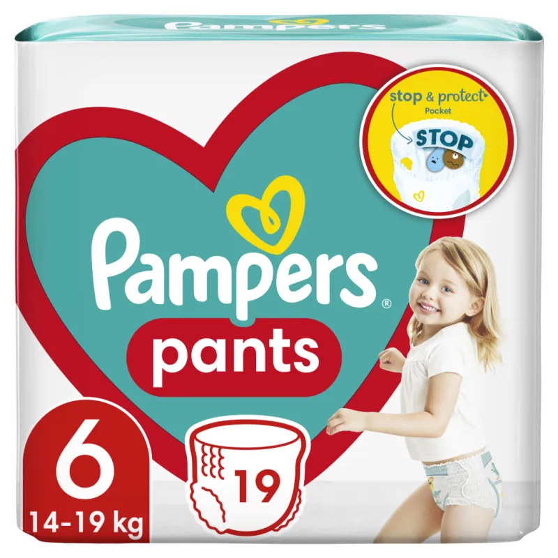 Підгузки Pampers трусики Pants Giant Розмір 6 (14-19 кг) 19 шт (8006540067802)