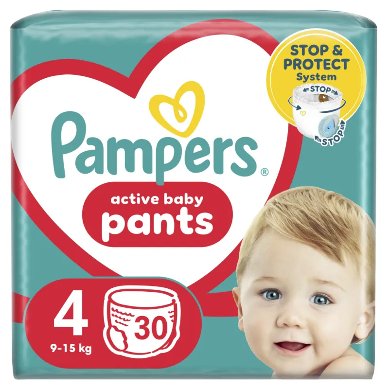 Підгузки Pampers Pants Maxi Розмір 4 (9-15 кг) 30 шт (8006540069684)