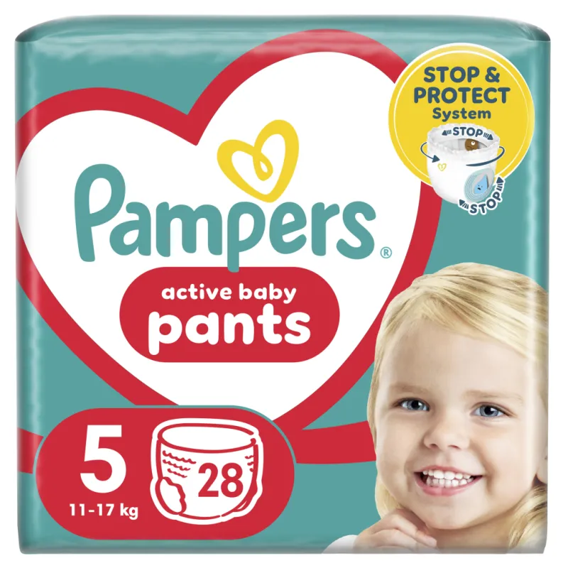 Підгузки Pampers трусики Pants Junior Розмір 5 (11-17 кг) 28 шт (8006540069714)