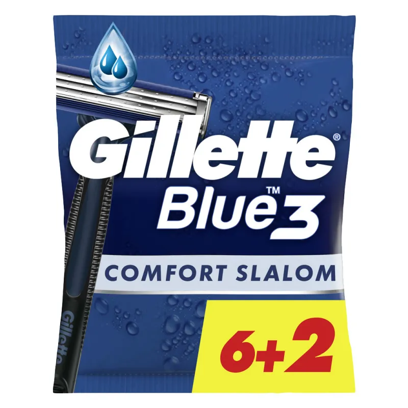 Бритва Gillette Blue 3 Comfort Slalom 8 шт. (8006540808764)