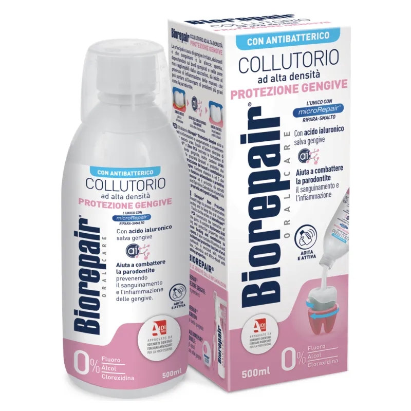 Ополіскувач для порожнини рота Biorepair Догляд за яснами 500 мл (8017331060735)