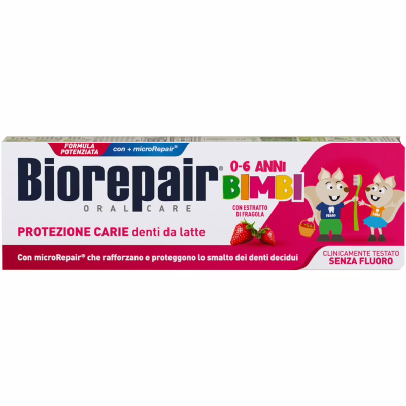 Дитяча зубна паста Biorepair Веселе мишеня 50 ml Cуниця (8017331097120)