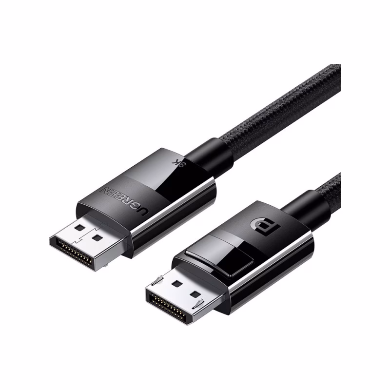 Кабель мультимедійний DisplayPort M to DisplayPort M 5.0m V1.4 braided DP114 black Ugreen (80394)
