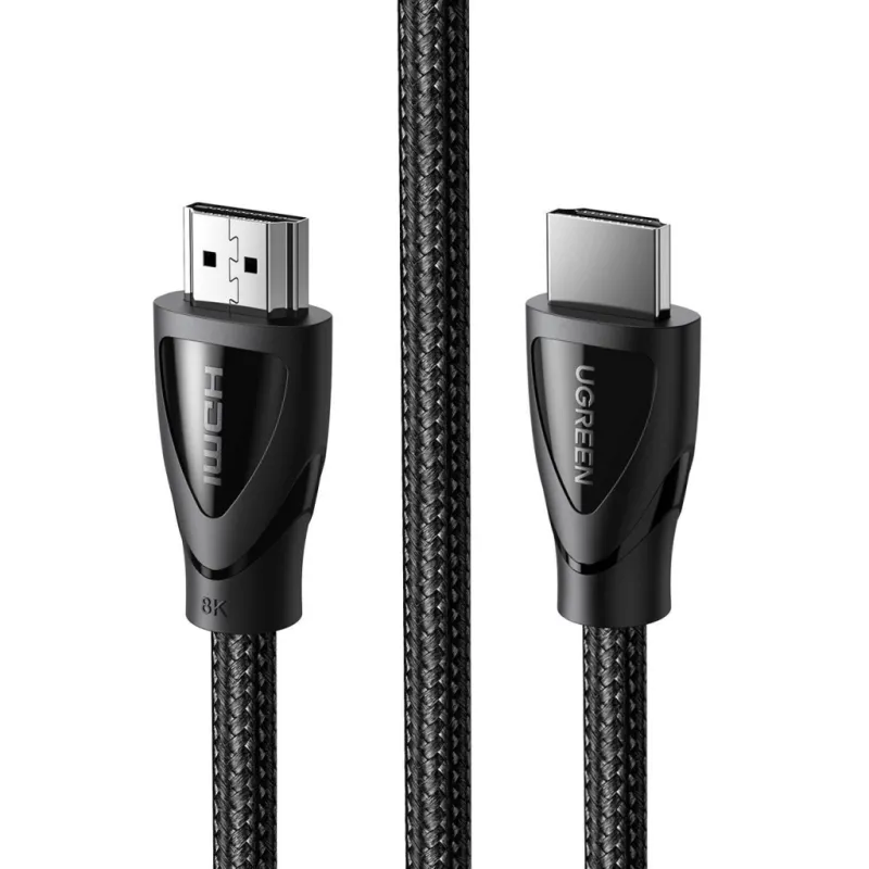 Кабель мультимедійний HDMI M to HDMI M 1.5m braided HD140 black Ugreen (80402)