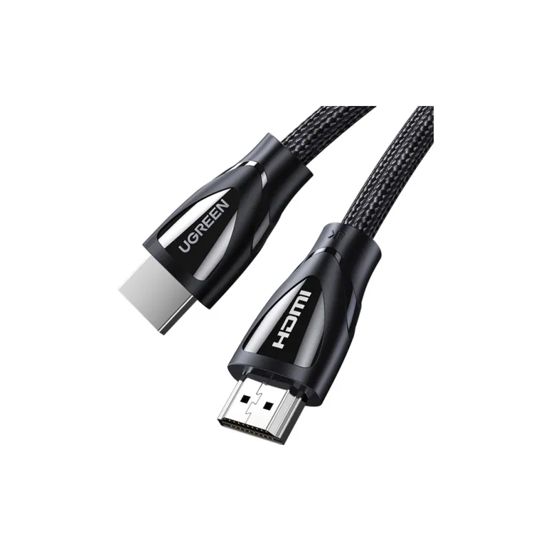 Кабель мультимедійний HDMI M to HDMI M 2.0m braided HD140 black Ugreen (80403)
