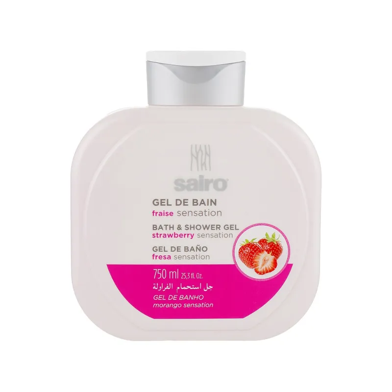 Гель для душа Sairo Bath And Shower Gel Клубника 750 мл (8433295051365)